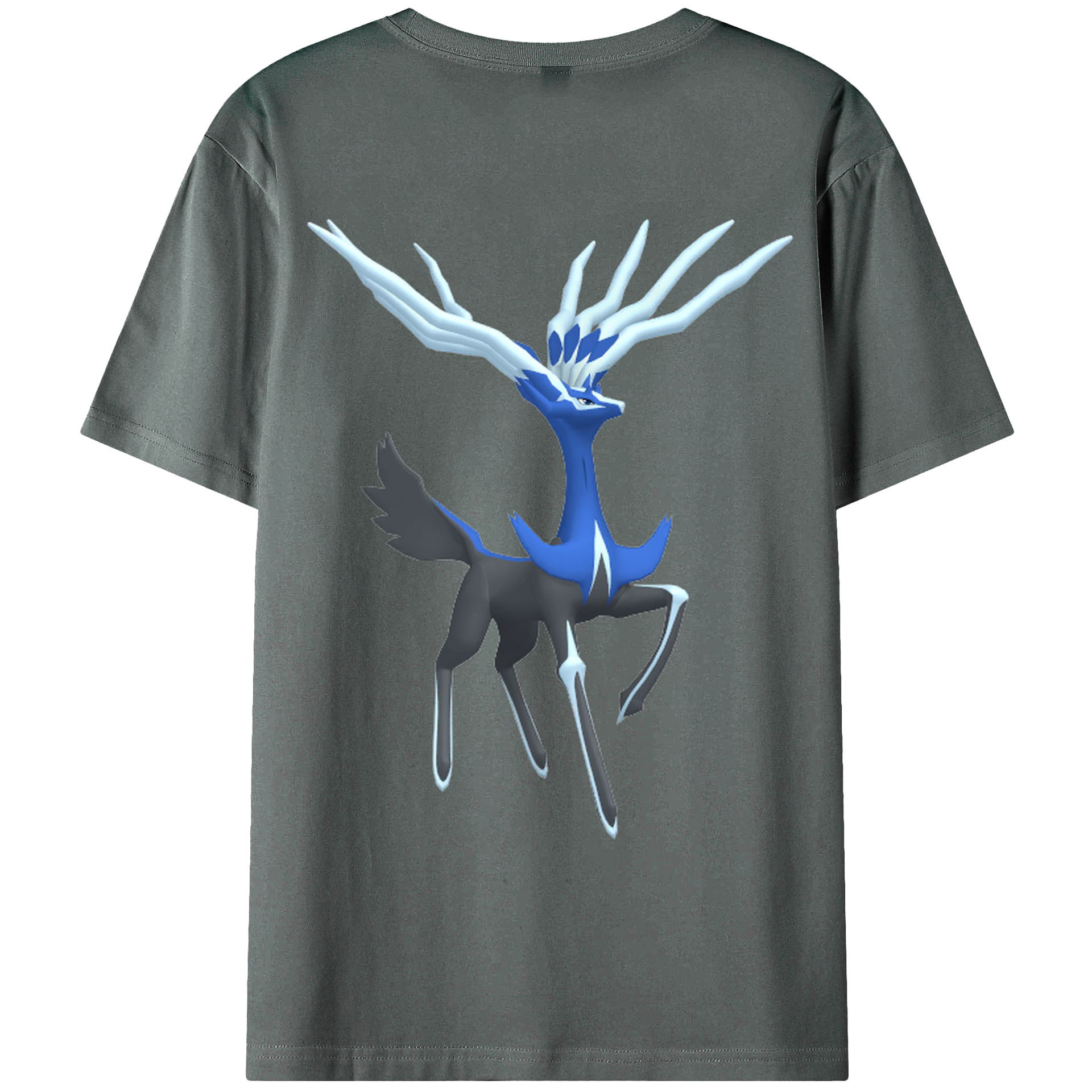 （画像用） ポケットモンスター Pokémon 綿100％ メンズ半袖Tシャツ（バックプリント） 通気性